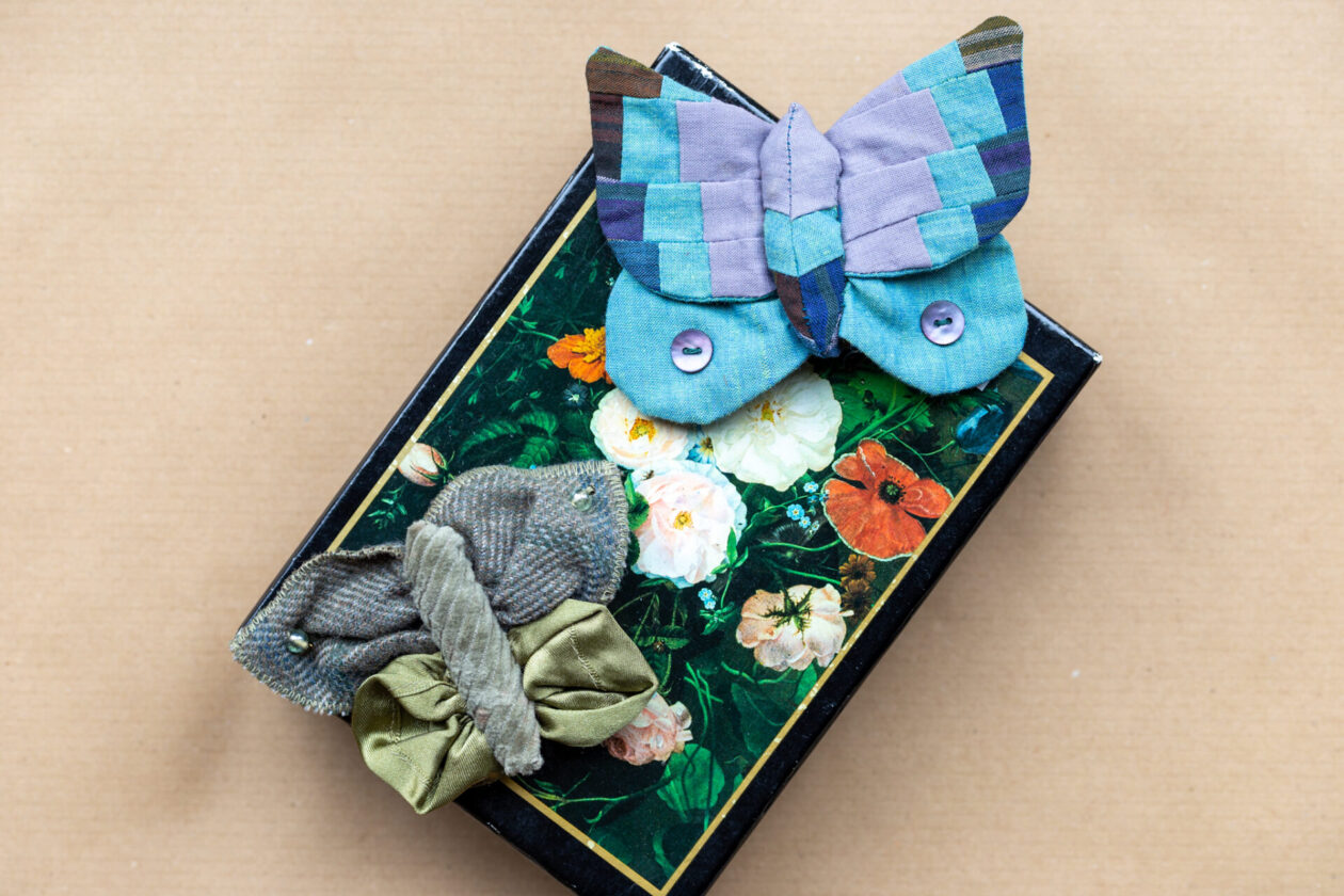 Patchwork and ribbon butterflies