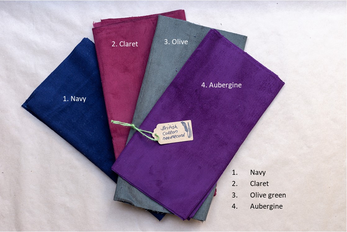 Corduroy fabrics, 100% cotton, available in a range of lovely colours