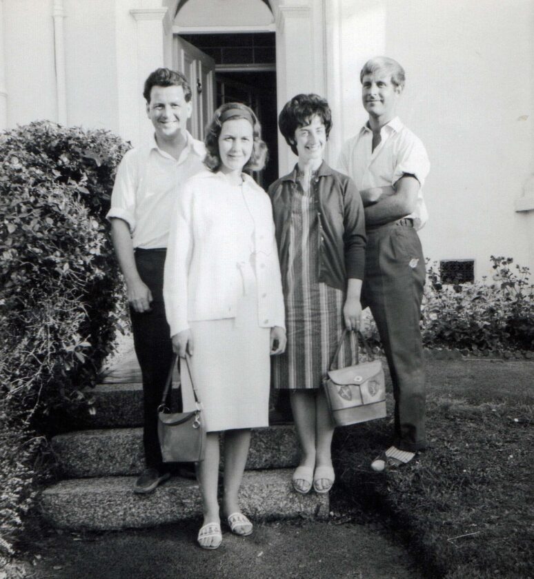 Emma's mum and dad with friends Shirley and Jim