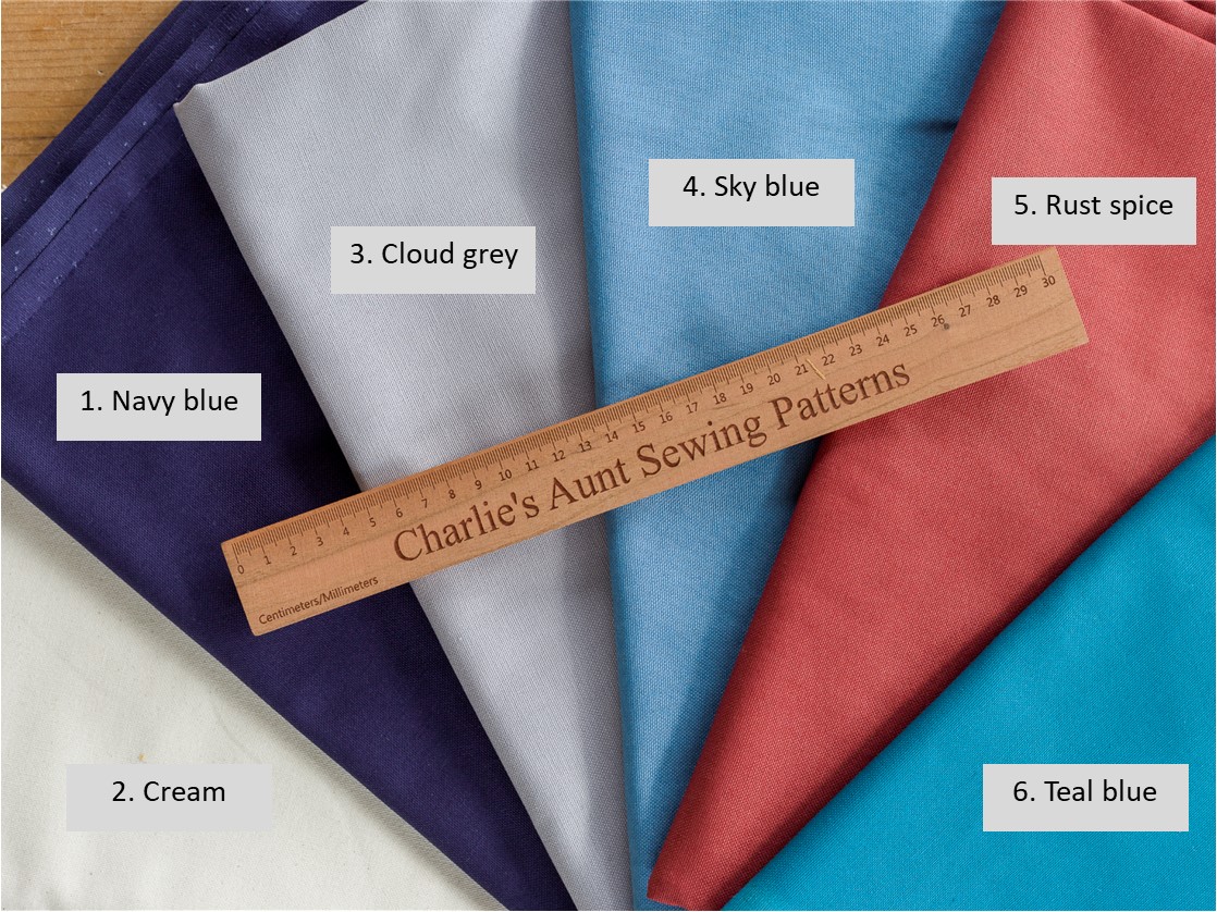 Cotton canvas fabric available by the half yard