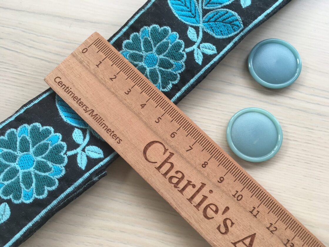 Vintage jacquard ribbons from the 1990s