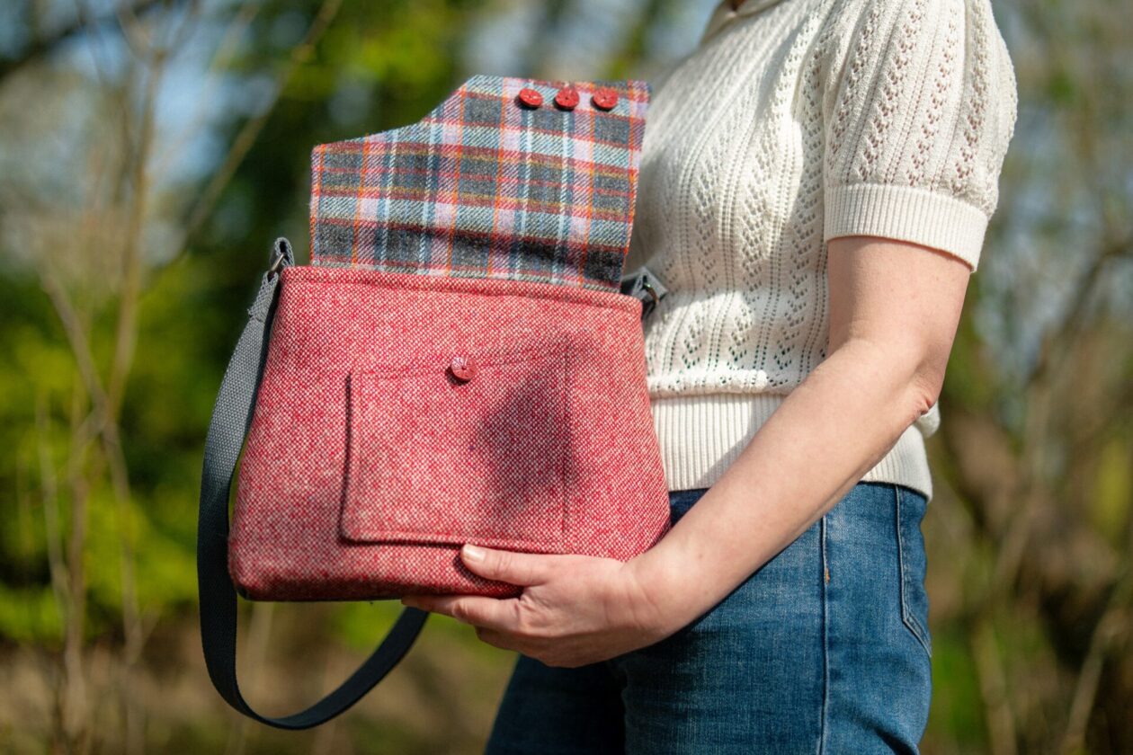 Back view of Thorpeness Messenger Bag by Charlie's Aunt sewing patterns
